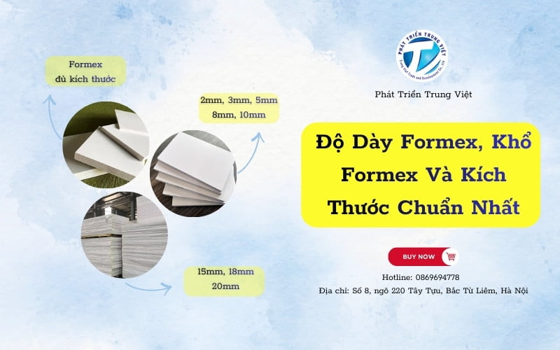 Độ Dày Formex, Khổ Formex Và Kích Thước Tấm Chuẩn Nhất